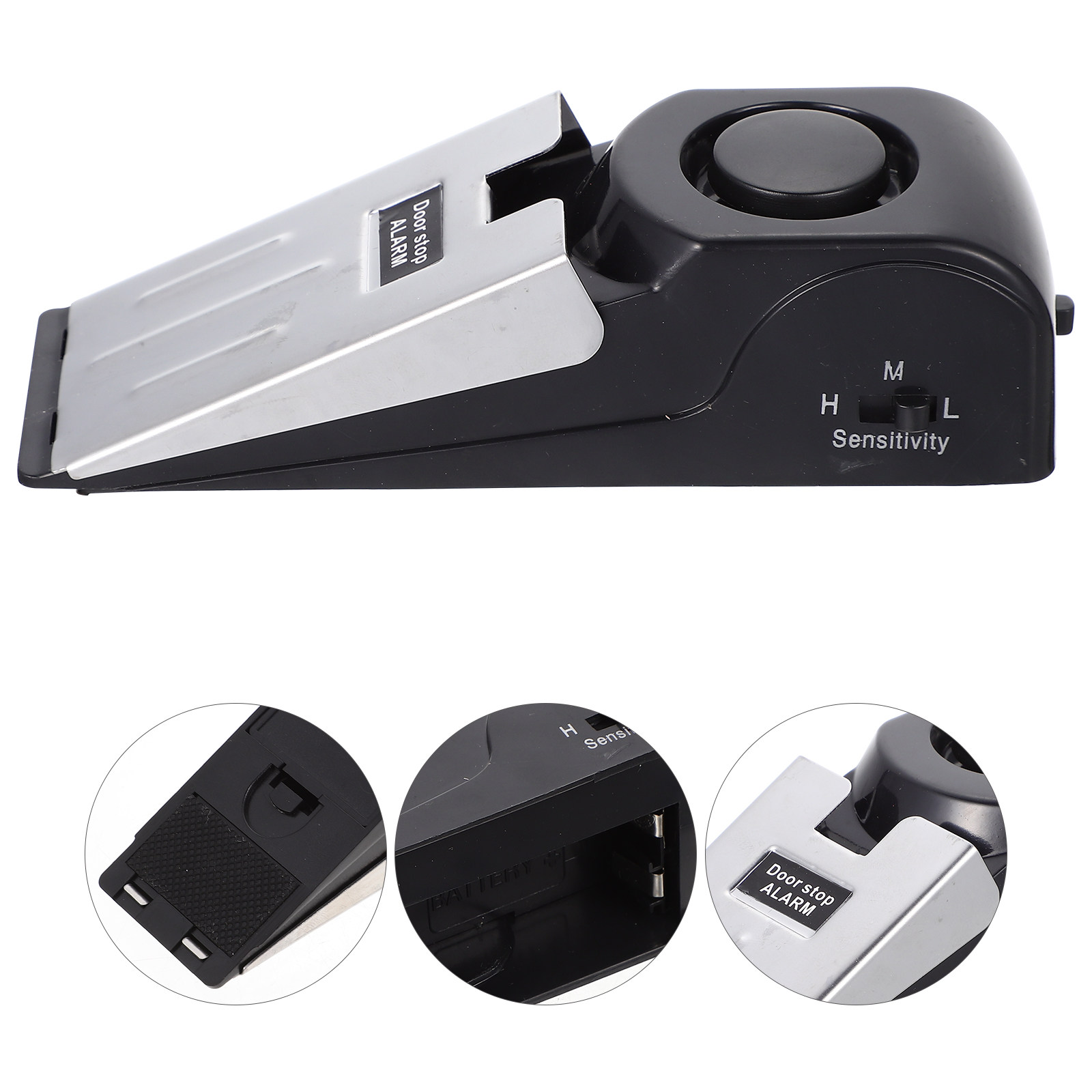Door Stop Alarm - ตัวกั้นประตูแบบกดพร้อมสัญญาณเตือนความปลอดภัย สำหรับบ้าน ประตู วันฮาโลวีน คริสต์มาส ปีใหม่