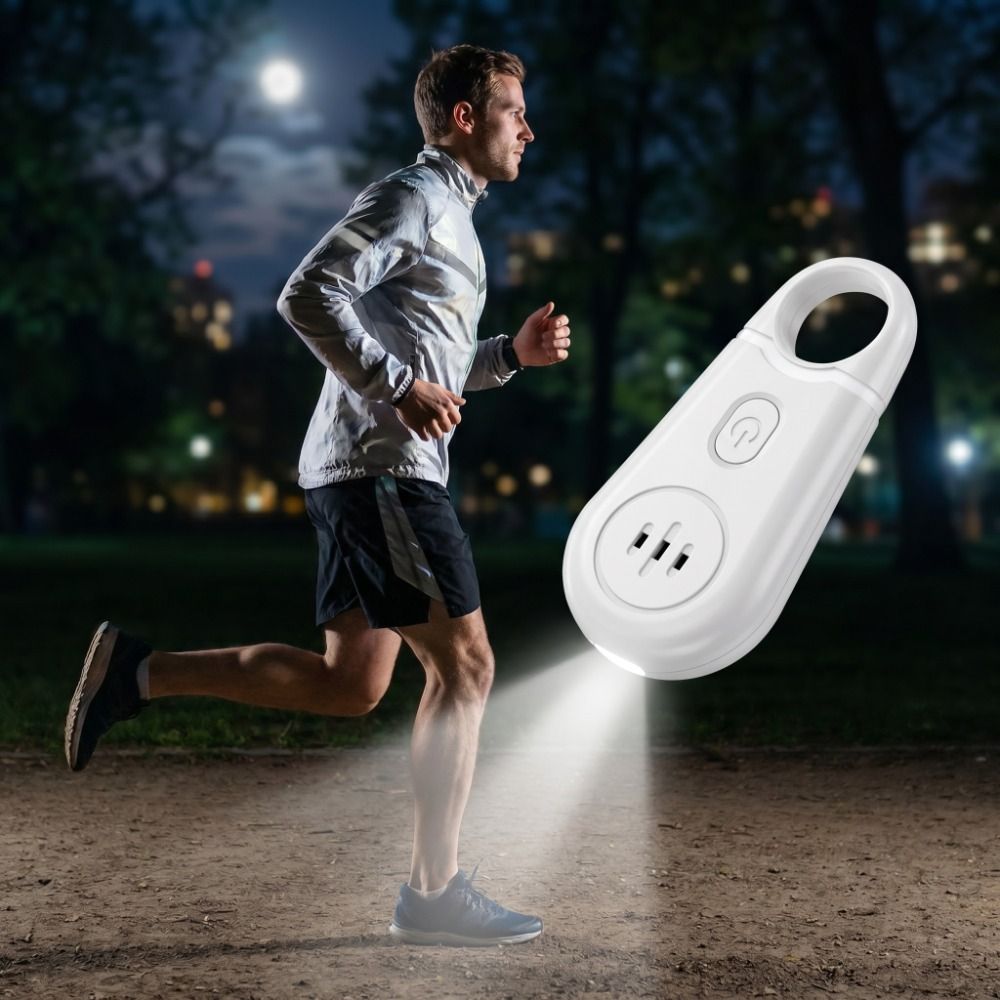 Personal Alarm Keychain - อุปกรณ์เตือนภัยส่วนบุคคลแบบพกพา เสียงไซเรนดังสูงพิเศษ พร้อมไฟกระพริบ ใช้เป็นพวงกุญแจได้ เสียงดังหวั่นไหว เหมาะสำหรับใช้ในกรณีฉุกเฉิน