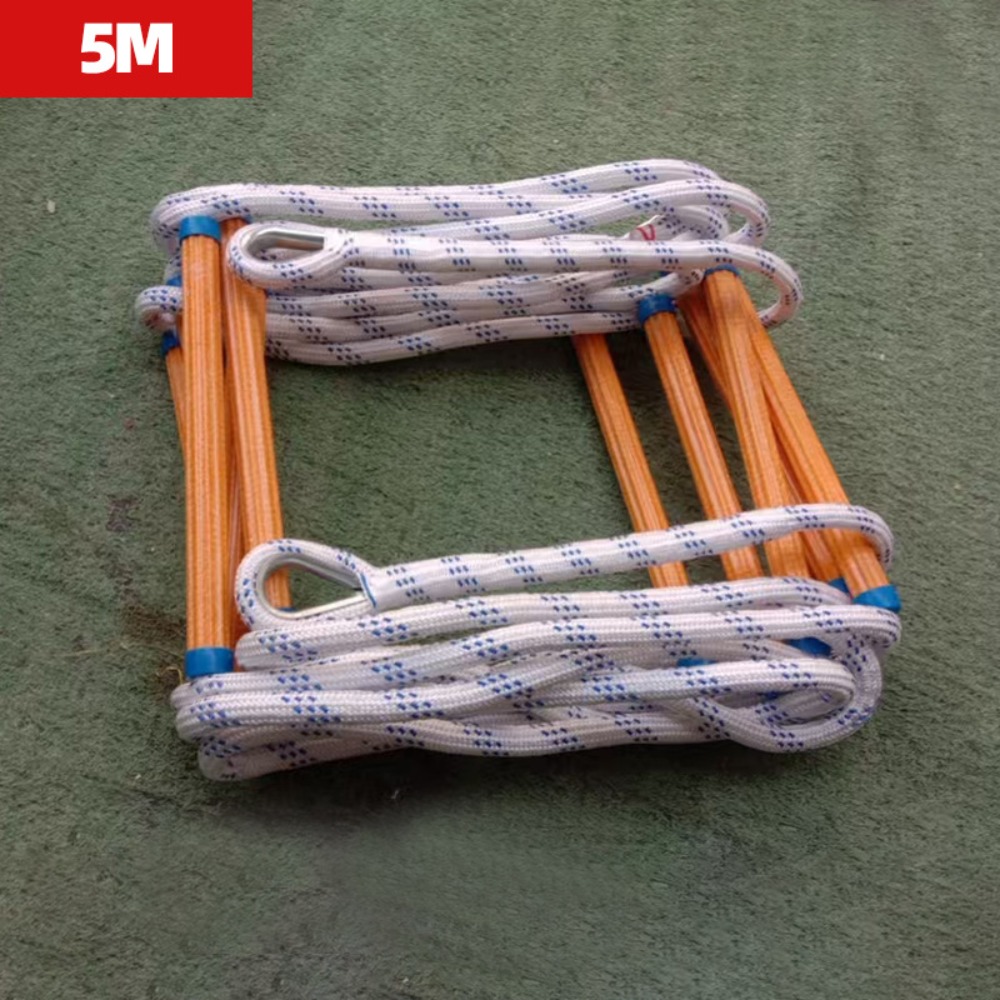 Fire Escape Ladder - บันไดเชือกหุ้มฉนวน บันไดช่วยชีวิตและอพยพแบบกันลื่น บันไดเชือกช่วยชีวิตกันลื่น บันไดหนีไฟกันลื่น สำหรับอาคารสำนักงาน