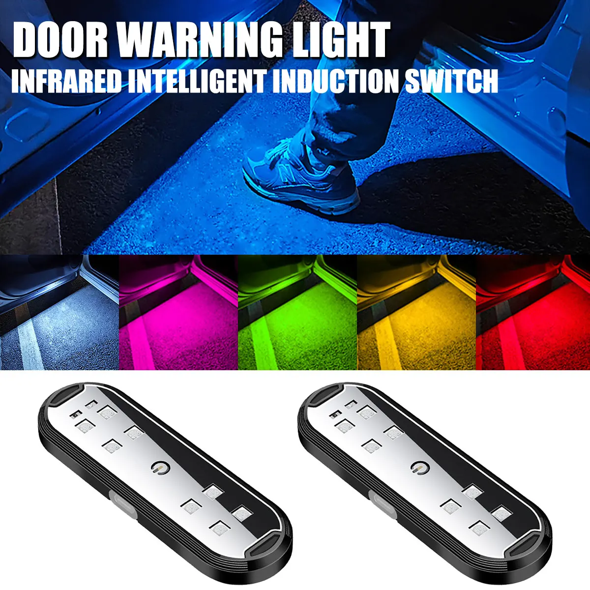 ไฟประตูรถยนต์ LED หลากสี กระพร - Emergency Exit Sign บทวิจารณ์และราคา