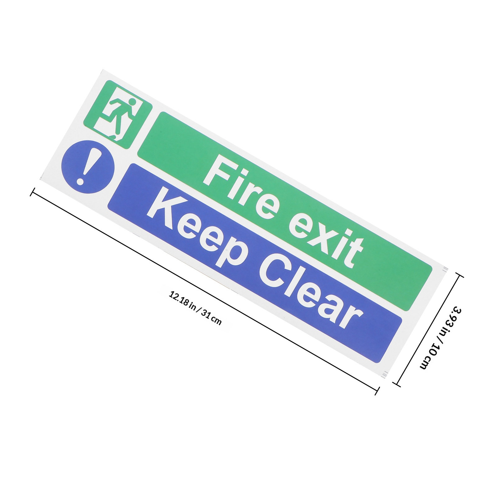 สติกเกอร์ฉลากความปลอดภัยทางออก - Emergency Exit Sign บทวิจารณ์และราคา