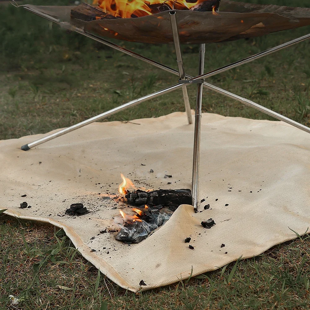 Outdoor Camping ผ้าทนไฟปิกนิกบ - Fire Blanket Kitchen บทวิจารณ์และราคา