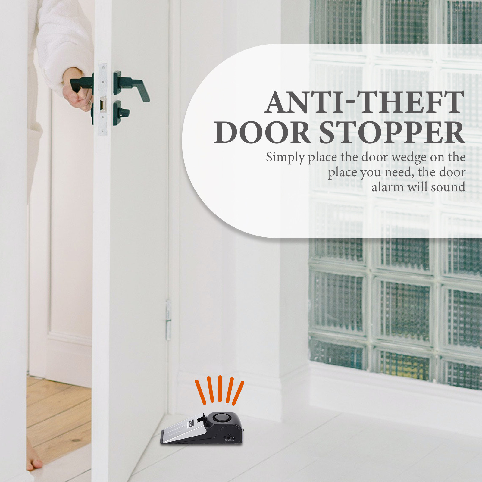 ตัวกั้นประตูแบบกดพร้อมสัญญาณเต - Door Stop Alarm บทวิจารณ์และราคา