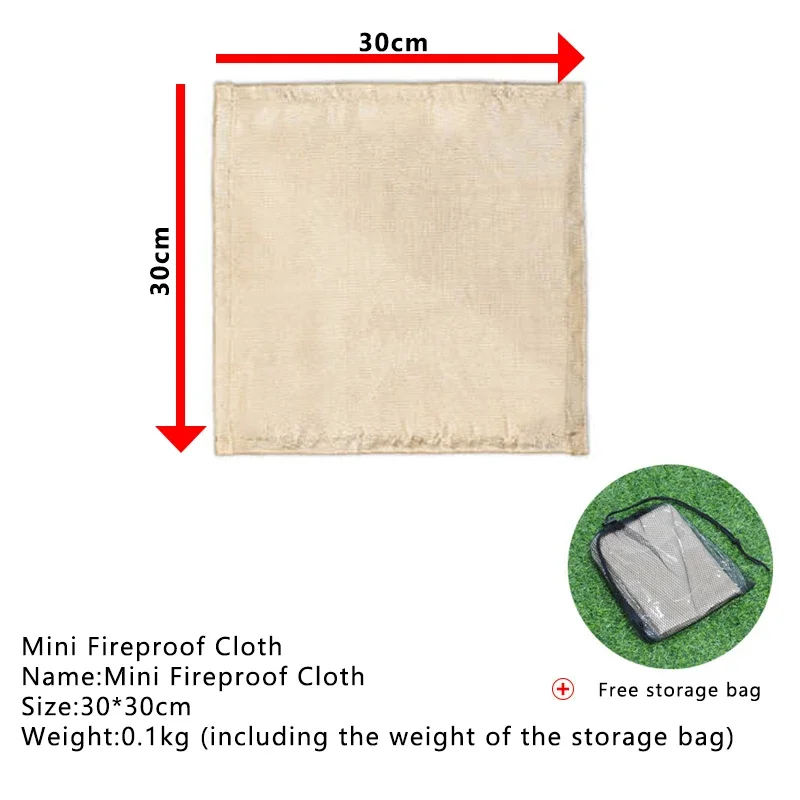 1 PC Outdoor Camping ผ้าทนไฟปิ - Fire Blanket Kitchen บทวิจารณ์และราคา