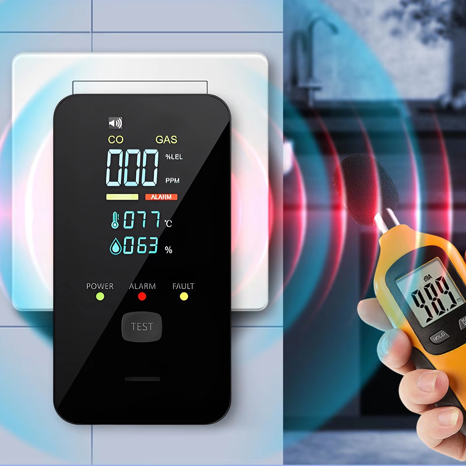 เครื่องตรวจจับก๊าซธรรมชาติและค - Co Detector Plug บทวิจารณ์และราคา