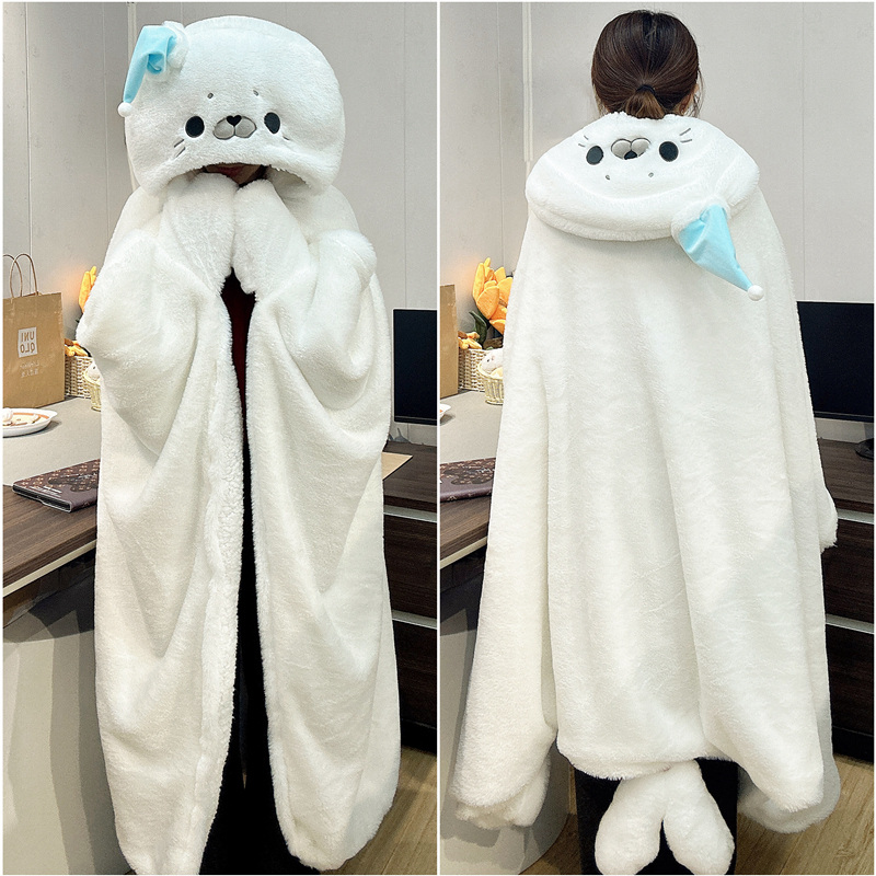 เสื้อคลุมขนนุ่มลายแมวน้ำน่ารัก - Fire Blanket Kitchen บทวิจารณ์และราคา