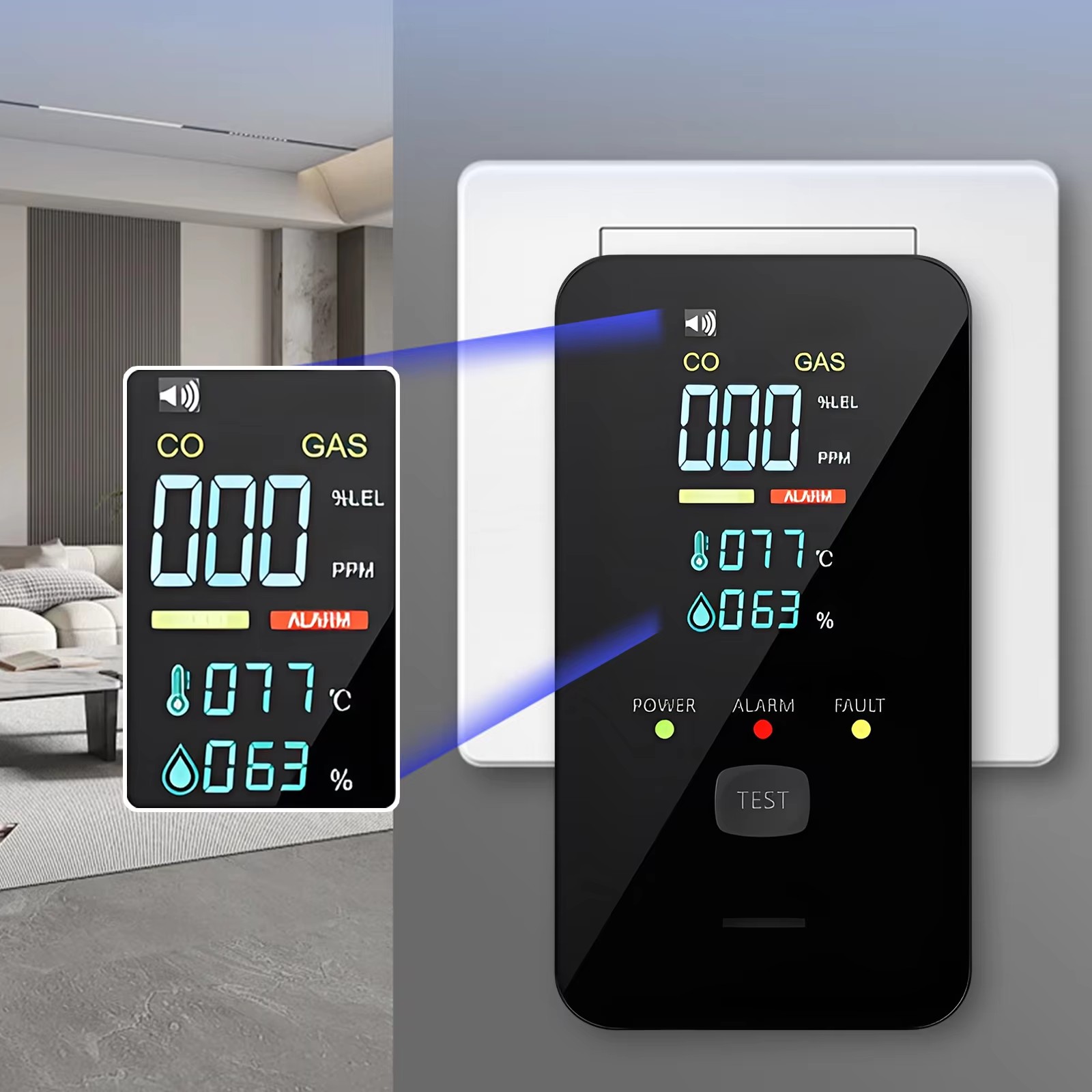 เครื่องตรวจจับก๊าซธรรมชาติและค - Co Detector Plug บทวิจารณ์และราคา